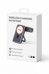 新型15W磁気ベルト式ワイヤレス充電スタンド＆ホルダー、高速バンク、双方向充電対応、モバイルウォッチ薄型機能搭載 - Product Image 5