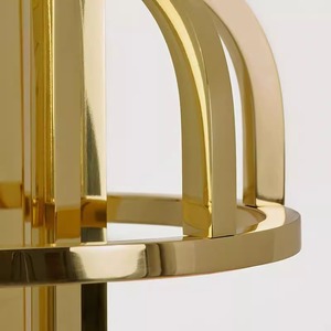 Modern Gold Metal <b>Table</b> <b>Lamp</b> Led Light Source E27 Bulb <b>Base</b> Switch Control For Living Room Bedroom Desk Lighting - Product Image 3