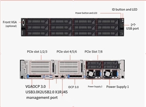 Thinksystem sr660v2 Rack Server 2U văn phòng thương mại ai tính toán 2 6330 Vàng 256G, 2*1.92t, 2 * rtx4090 - Product Image 3