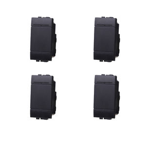Interruptores de Pared Gloca de 1 Vía, 16A 250V, Paquete de 4, Plástico, Fácil Instalación, IP20 - Product Image 1