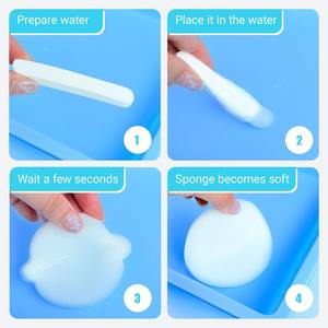 Disposable Facial Exfoliating Pads for Estheticians Compressed <b>Sponges</b> <b>Natural</b> Face <b>Sponges</b> for Cleansing - Product Image 6