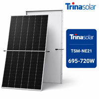 Panneaux solaires Trina Solar Tier 1 695W 700W 705W 710W 715W 720W Vertex N I-TOPCon Mono Bifacial Single Glass TSM-NE21 Modules photovoltaïques