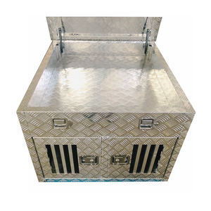 Caisse de Transport Double en Aluminium pour Chiens de Chasse, Camion, avec Rangement Supérieur - Product Image 4