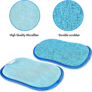 Éponge à vaisselle réutilisable en microfibre Esun, non rayante, pour le nettoyage de la cuisine, écologique, super absorbante, forte décontamination - Product Image 2
