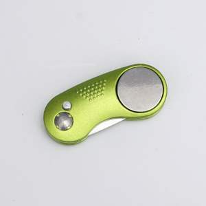 New Marker Model Metal Golf <b>Tool</b> with Stainless Steel Spring Aluminum Handle Folding Fruit Ridge Fork Features Blank - Product Image 6