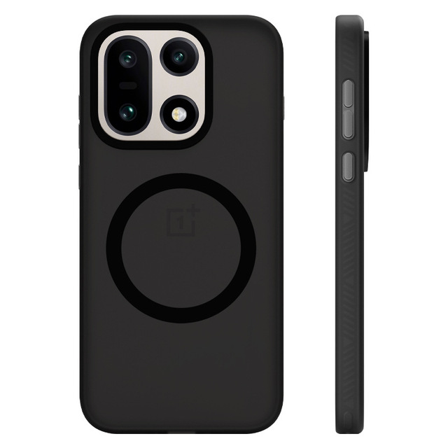 AilesTecca Shockproof Crystal Clear Matte Hard PC Protective Phone Case with Magnetic Cover for OnePlus 15