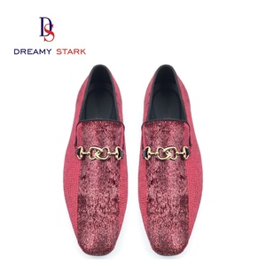 Vintage Handmade, Wine <b>Red</b> <b>Sequins</b>, Custom Logo, the Shoe Body Is Covered with Small Diamonds. - Product Image 5