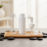 Flacon pompe distributeur de savon moussant 100ml 120ml 150ml 200ml avec brosse en silicone pour lotion, perruques, soins de la peau, sérum et shampoing