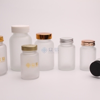 Vente en gros d'usine : flacons en verre de 75cc à 250cc pour pilules, flacons pharmaceutiques en verre pour capsules, contenants pour médicaments et vitamines pour compléments alimentaires