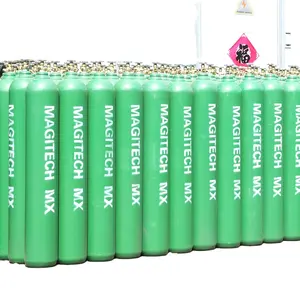 232mm 38L-52L 200Bar oxygen helium co2 gas steel cylinders liquid emptiness gas fire extinguisher
