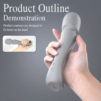 OEM ODM Anpassbare Drehmassage-Stab für Frauen Handgehaltener Körper-Vibrationsmassager Großhandel Fabrikpreis Medizinisches Silikon Sexspielzeug