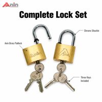 Cadenas en laiton Anin en gros, étanche IP65, à double levier, 5 tailles disponibles, surface en laiton brossé, anse renforcée, pour drainage