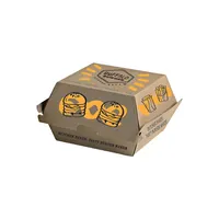 Benutzer definierte Einweg-Snack-Fast-Food-Verpackungs behälter Paket zum Mitnehmen Pommes Frites Hamburger Chicken Wing Burger Box