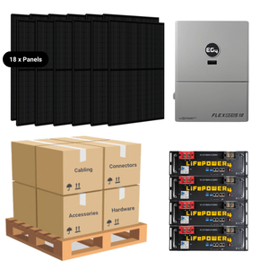 ชุดโซลาร์เซลล์ครบชุด 7.92 กิโลวัตต์ - อินเวอร์เตอร์ EG4 FlexBoss18 แบตเตอรี่ลิเธียม 20-32 กิโลวัตต์ชั่วโมง [SELECT PLUS] ชุดโซลาร์เซลล์ครบชุด 7.92 กิโลวัตต์ - Product Image 1