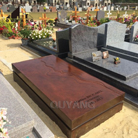 QUYANG usine en gros simple cimetière tombe pierre granit marbre cimetière pierre tombale Monument