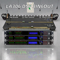Procesador LA306 Procesador digital Dsp de alto rendimiento Procesador de audio profesional Dsp 3 en 6 Efectos de audio de salida