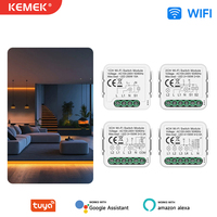 Relay WiFi Pintar 10A dengan AC 100-240V untuk Sistem Otomasi Rumah Universal Modul Sakelar Daya Pintar