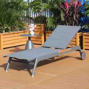 Chaise longue <span class=keywords><strong>de</strong></span> piscine avec roues métal <span class=keywords><strong>aluminium</strong></span> mobilier d'extérieur empilable <span class=keywords><strong>jardin</strong></span> plage chaise longue lit pour hôtels <span class=keywords><strong>de</strong></span> loisirs - Product Image 1