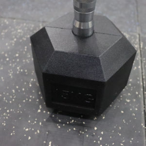 Basics Rubber Encased Exercise &amp; Fitness Hex Dumbbell, Single, <strong>Hand</strong> <strong>Weight</strong> for Strength Training - Product Image 3