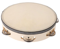 Wholesale Cheap price Custom Wooden Tambourine - 4/6/8/10inch Single Row Jingles, Adult Hand-Held Percussion Instrument