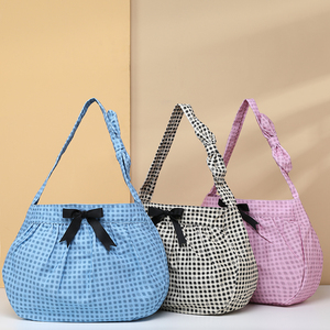 Logo imprimé personnalisé femmes vierge coton toile fourre-tout Shopping sac à main épaule coton plage Shopping sac fourre-tout - Product Image 3