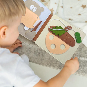 Libro Sensoriale Montessori in Feltro Morbido per Bambini e Neonati, Giocattolo Educativo Prescolare 20x20cm Unisex - Product Image 4