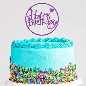 40 pezzi Toppers torta <span class=keywords><strong>di</strong></span> <span class=keywords><strong>compleanno</strong></span> plettri matrimonio Glitter Cake Topper decorazione per torta festa <span class=keywords><strong>di</strong></span> <span class=keywords><strong>compleanno</strong></span> - Product Image 1