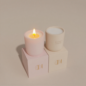Bois mèches <span class=keywords><strong>ciment</strong></span> vide bougie parfumée cire faisant luxe Unique écologique à la main saint valentin pâques conteneur pot - Product Image 4