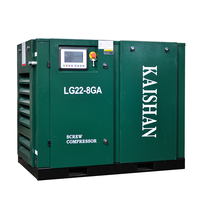 Compresseur d'air à entraînement direct LG22-8GA haute efficacité 22 kW 145 psi, type à vis lubrifié à l'huile, moteur, meilleur prix des machines