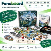 Jeu de société Fancboard Custom Book Cart Route Cooperative |   Carton plié en quatre parties |   Jouet éducatif pour enfants B2B personnalisé