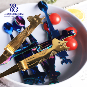 Cuchara colgante de acero inoxidable para café, té, postre multicolor para agitar bebidas, Bar, cucharas - Product Image 2