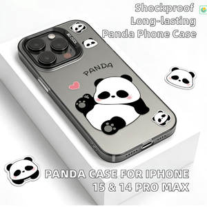 Funda Protectora para <span class=keywords><strong>iPhone</strong></span> 15/14 Pro Max con Estampado de Panda, Resistente a Impactos, Accesorios para Teléfono - Product Image 5