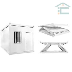 CE Tiny Portable Mobile Modular Luxury Steel Modern Prefabricated Folding Container <b>House</b> for Office Building - Product Image 5