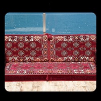 Ensemble de sièges au sol à motifs ethniques, style bohème marocain, canapé pliable Majlis pour l'intérieur et l'extérieur