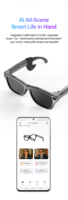 Gafas Inteligentes con IA Económicas, Auriculares con Cámara, Llamadas BT, Reconocimiento de Música, Traducción por Voz con IA, Tres Lentes, XK One Touch