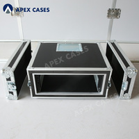 APEX CASES RK-SP-4U OEM - Estuche de Transporte Resistente a Impactos para Mezclador, Equipo de Sonido PA, Servidor en Vivo y Amplificador de Audio