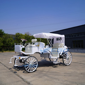 Chariot Électrique de Tourisme de Haute Qualité à 4 Roues & Calèche Électrique Tirée par des Chevaux - Product Image 1