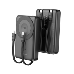 Power Bank Magnetico Wireless Miccell 38.5W 3 in 1, 10000mAh <span class=keywords><strong>Ricarica</strong></span> Rapida per iPhone e Smartwatch - Product Image 1