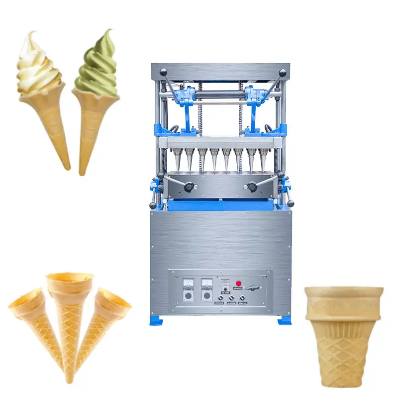 Máquina de enchimento de cone para sorvetes, máquina de copo de waffle comestível, geladeira, cone/cornet, máquina de enchimento de cone