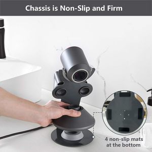 Soporte para secador de pelo, estante de almacenamiento para baño de aleación de aluminio, fácil de instalar, resistente al óxido y al desgaste, venta directa de fábrica - Product Image 4