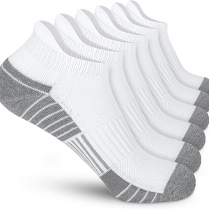 Ankle Custom Football Athletic Running <b>Socks</b> Cushioned Breathable Low Cut Sports Tab for Youth Men and Women 100% Polyester - Product Image 4