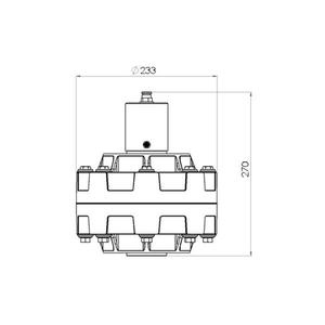 MECLUBE-Amortiguadores de pulsaciones automáticos neumáticos, Mod., 2, 1, 2, 2, 2 DAMPE 250 en PVDF-BOMBAS DE DOBLE DIAFRAGMA OPERADAS POR AIRE EAN - Product Image 2