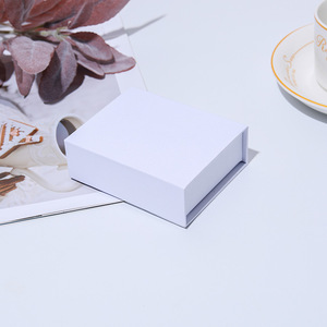 Caja de Joyería Blanca de Alta Calidad con Tapa Abatible, Juego de Cajas de Regalo de Papel para Anillos, Collares y Pulseras, para Empacar Joyas - Product Image 2
