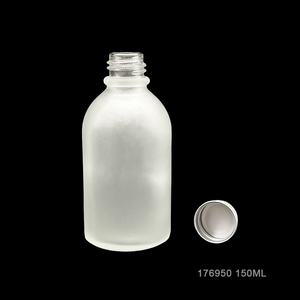 150ml verre givré boisson jus thé café lait bouteille en verre avec bouchon à vis en métal - Product Image 5