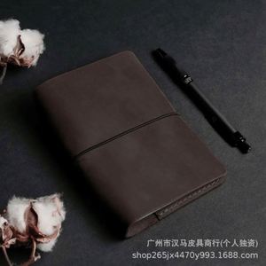 A5 PU Loose-leaf Notebook Waterproof Cover Business New Design Office Binder Enterprise Customized LOGO Festival <b>Gift</b> - Product Image 6