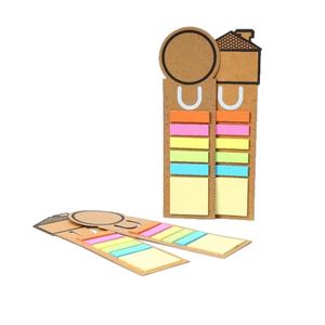 Classic Eco Recycled Kraft Cardboard <b>Notepad</b> <b>Sticky</b> Notes Index Bookmark Promotional Office Supply Custom Logo Business Style - Product Image 1