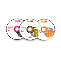 Disque DVD vierge personnalisé de qualité A+ pour musique, 4,7 Go, 16x, imprimable, DVD-R vide, logo OEM, DVD-R pour films