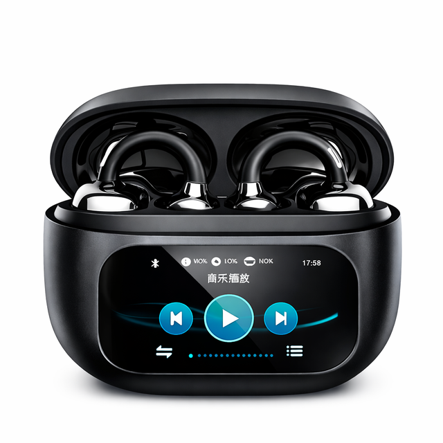 New Arrival 2026 AI Open Ear TWS OWS Wireless Earbuds LED Display JL Chipset Stereo Earphones