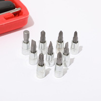 46 PCS 1/4 "DR Kit de douilles Torx pour réparation automobile Jeu d'outils manuels Clé à cliquet métrique magnétique Jeu de douilles Herramientas