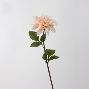 LO-645 Vente en gros de fleurs artificielles de dahlia en PU de qualité supérieure, toucher réaliste, hydratantes, fleurs artificielles de luxe pour la décoration de mariage et de la maison - Product Image 6